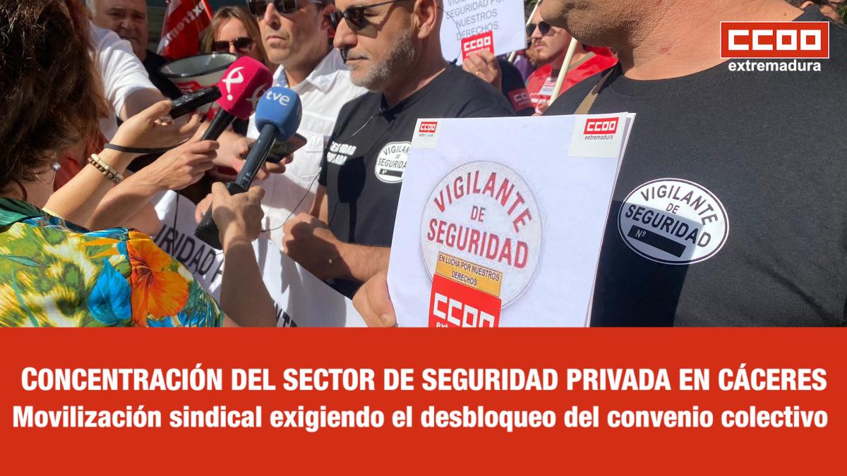 Los trabajadores y trabajadoras de Seguridad Privada se movilizan ...